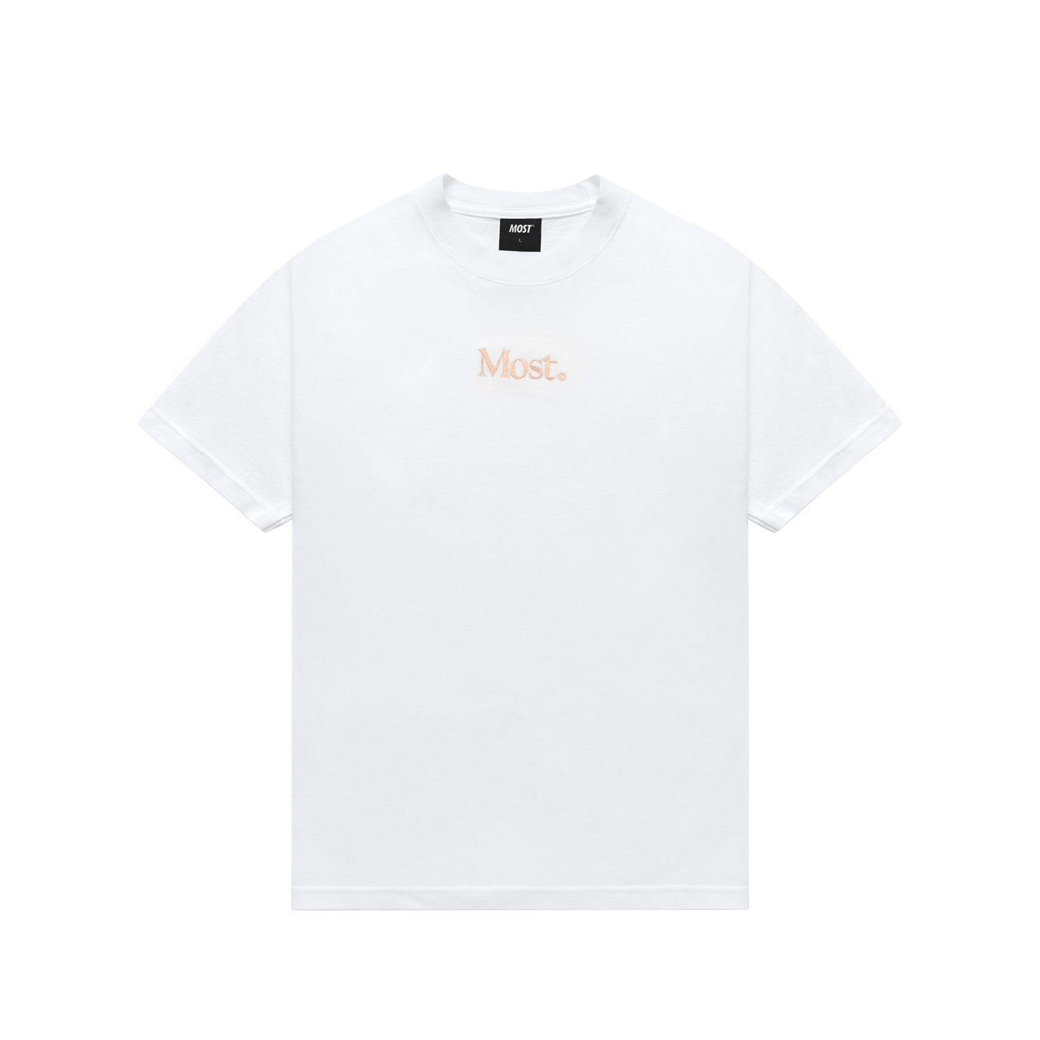 Embroidered Oversized Heavy Tee - White