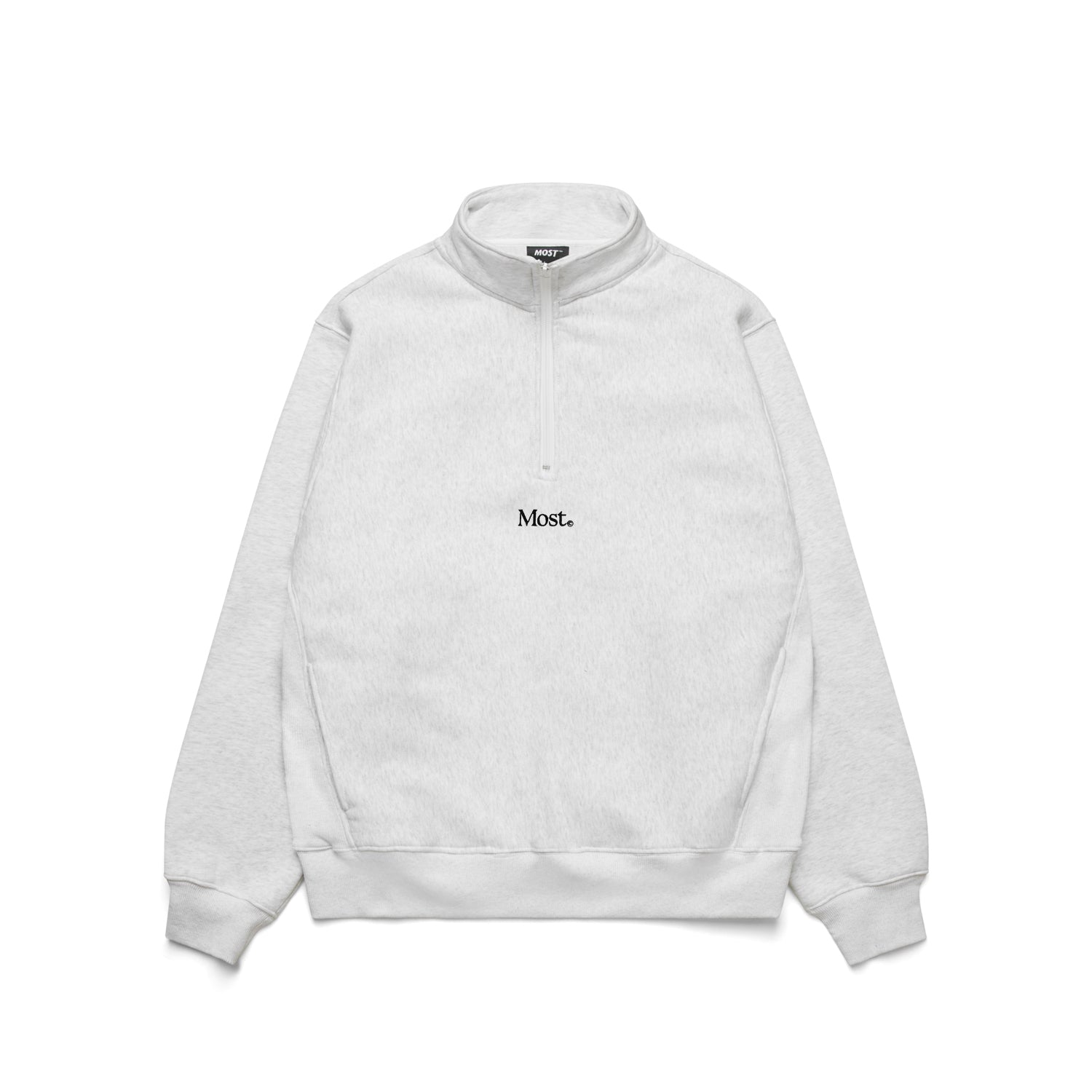 Serif Quarter Zip - Ash