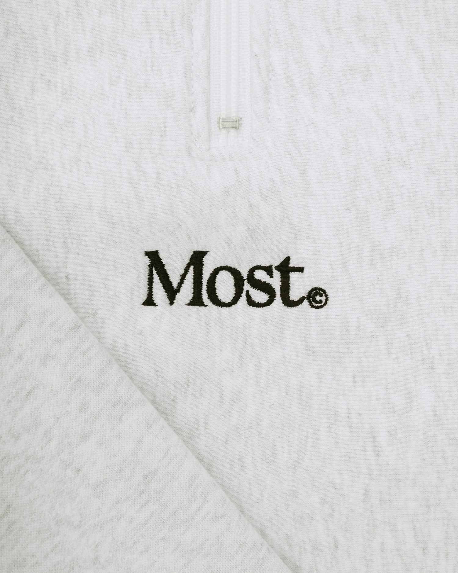Serif Quarter Zip - Ash