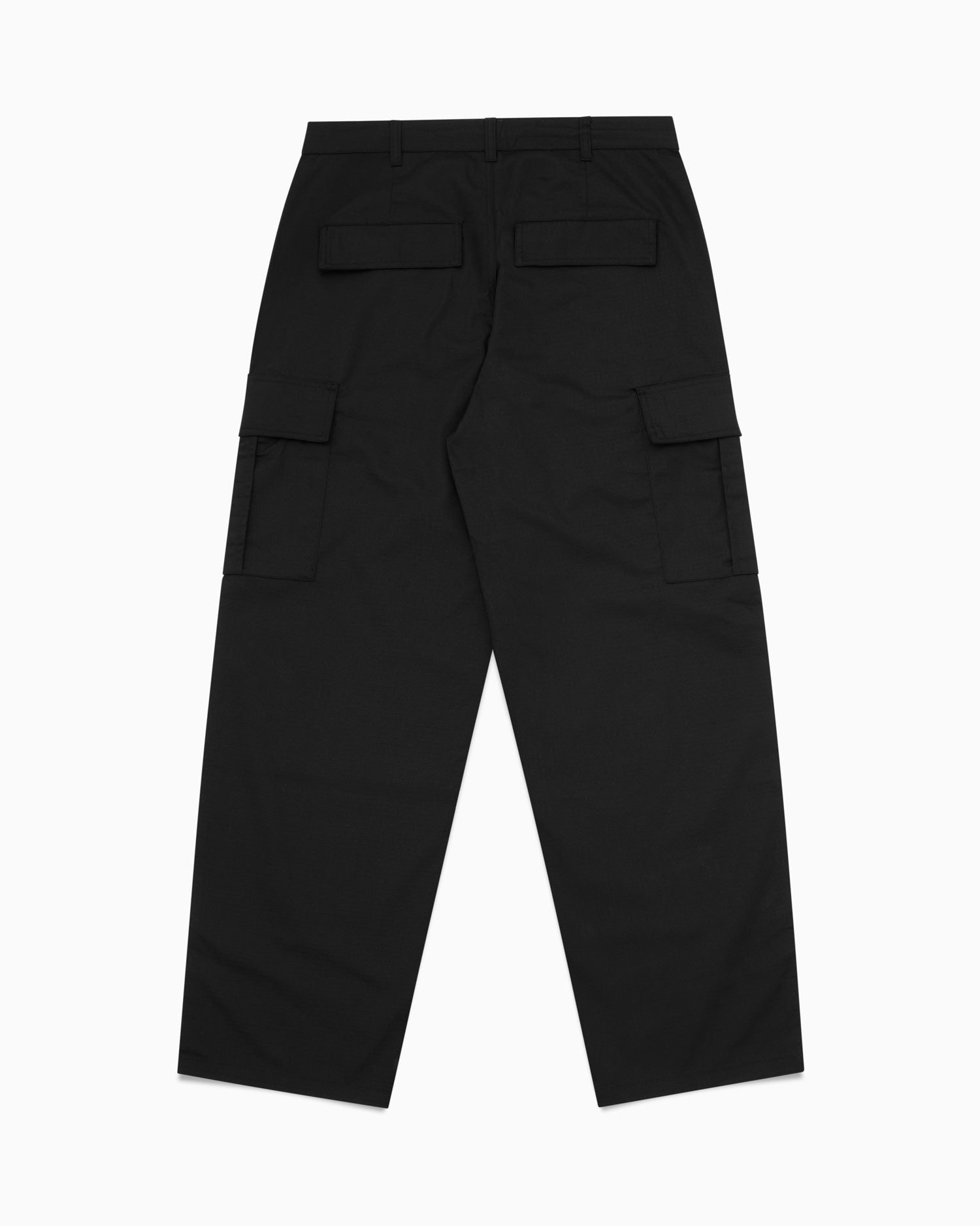 Wide Cargo Pants - Black