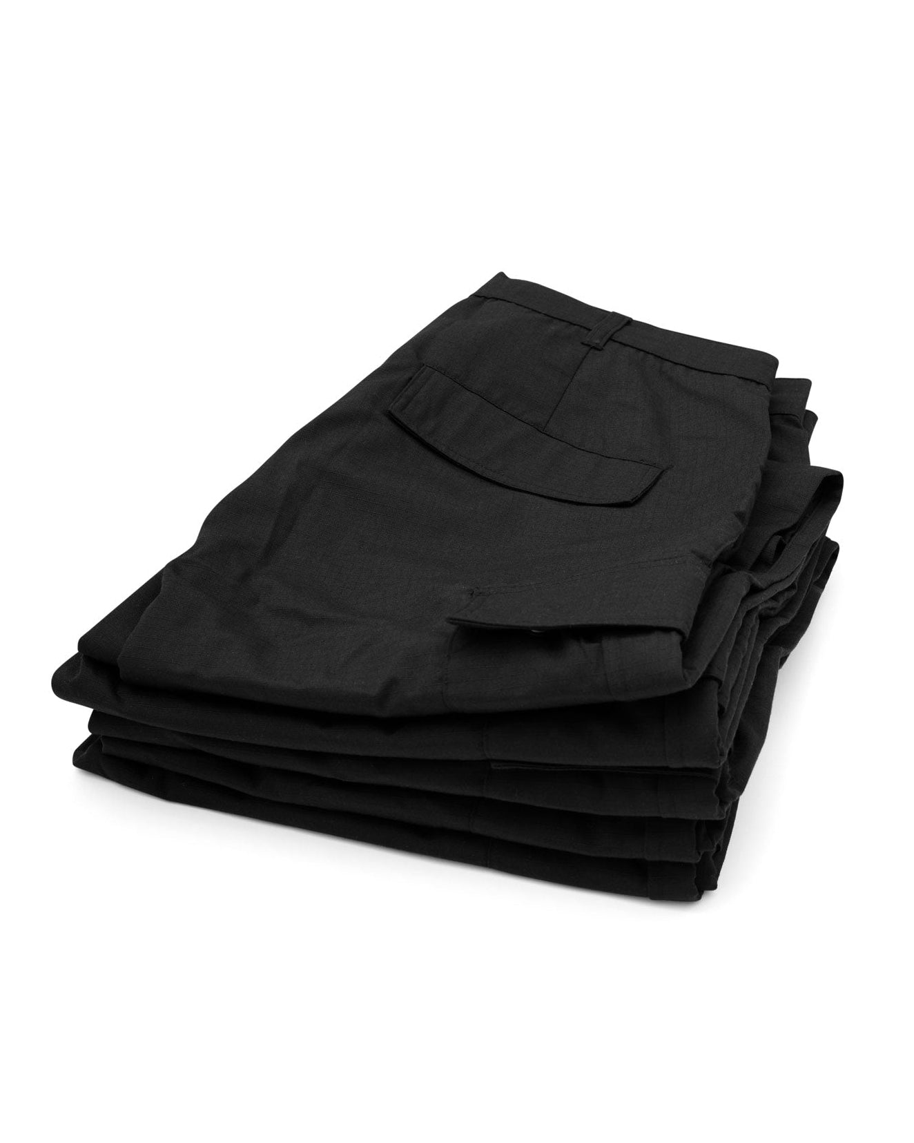 Wide Cargo Pants - Black