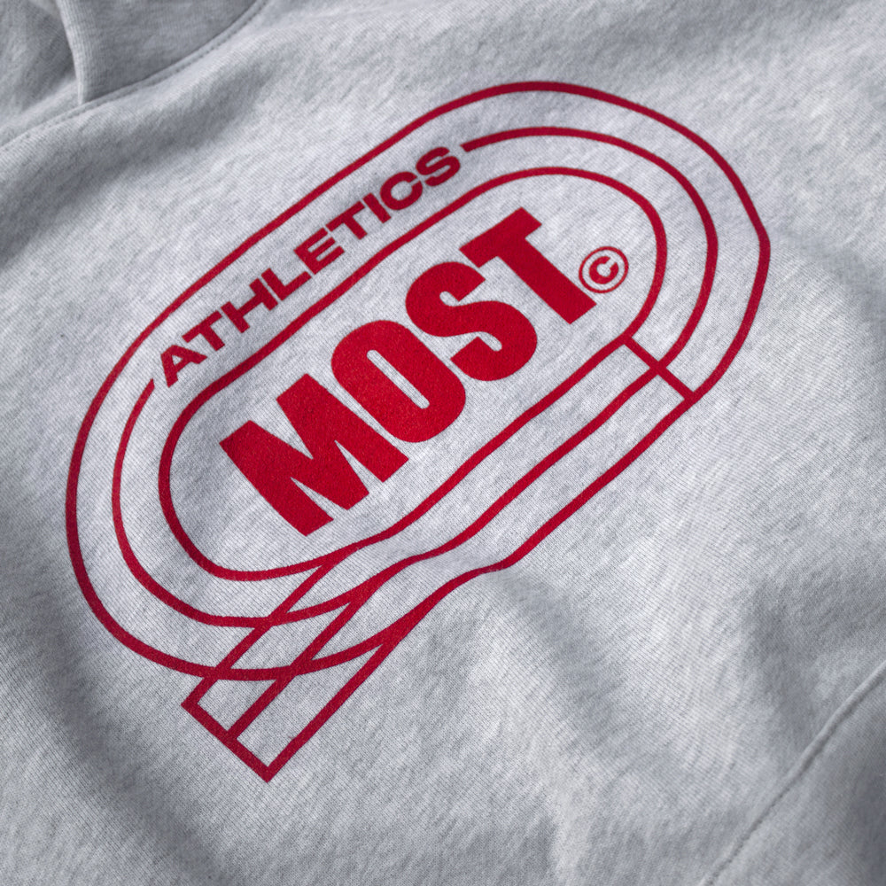 Track Pullover Hoodie - Ash