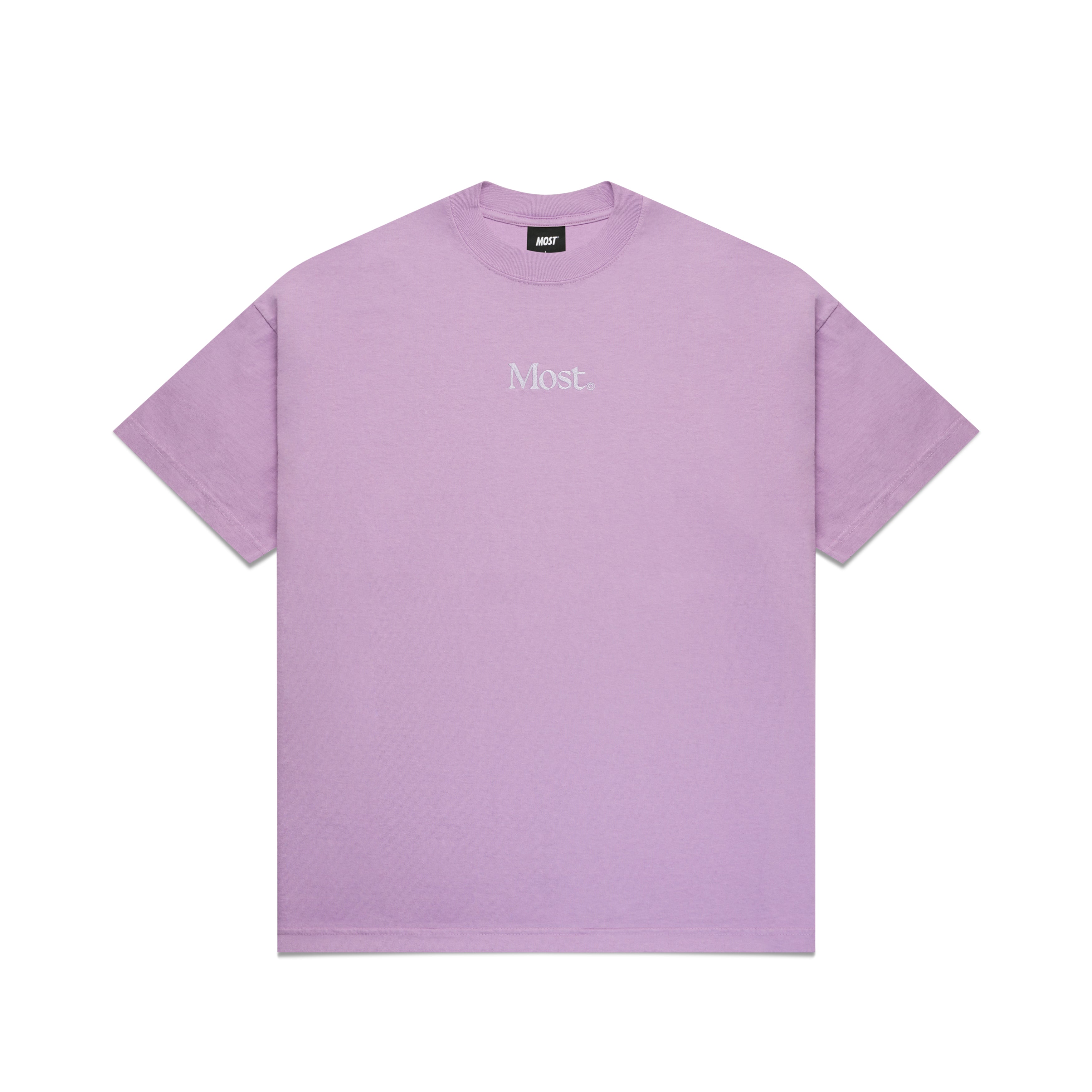 Embroidered Oversized Heavy Tee - Lavender