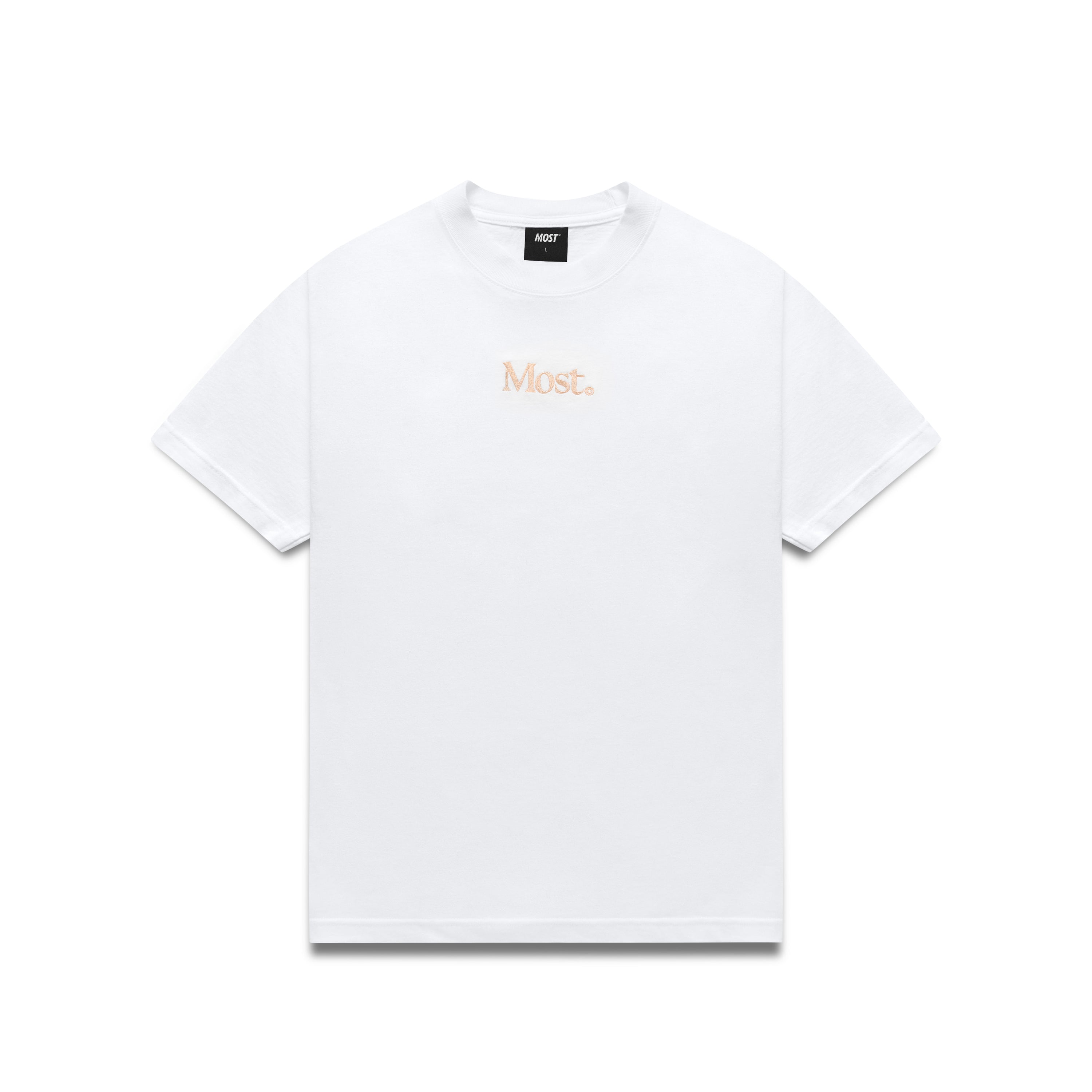 Embroidered Oversized Heavy Tee - White