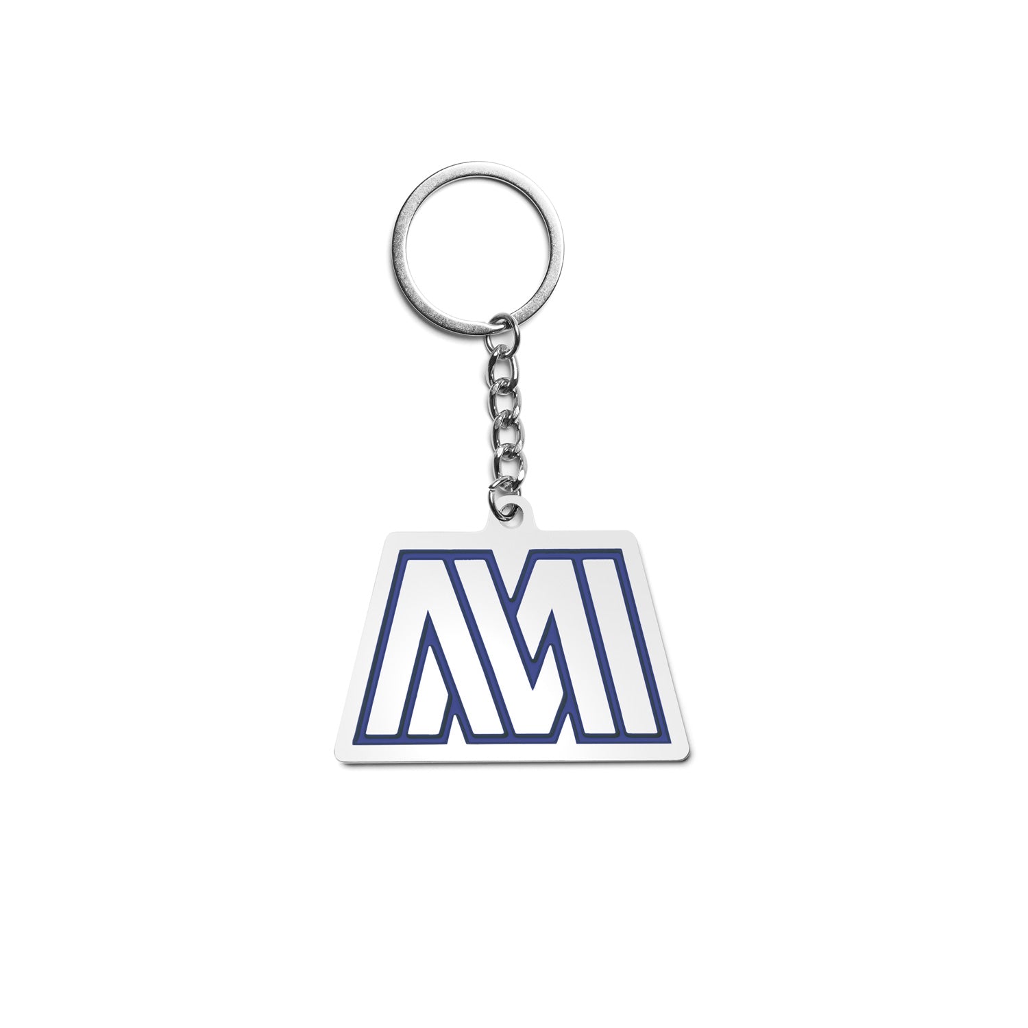 M Warped Large Keychain