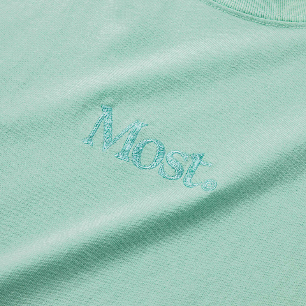 Embroidered Oversized Heavy Tee - Mint
