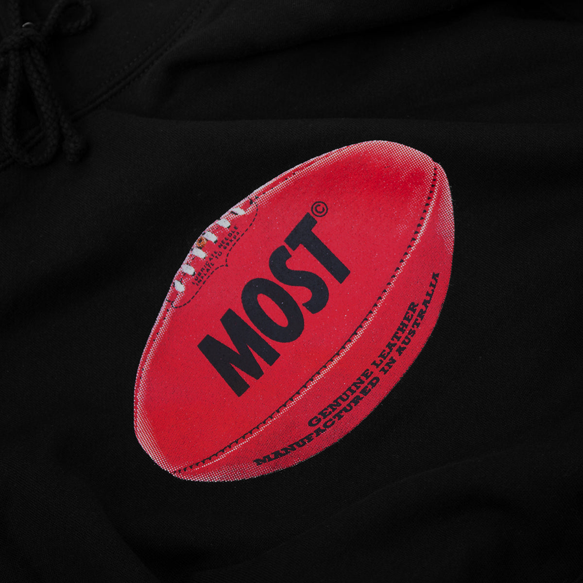 Footy Heavyweight Hoodie - Black