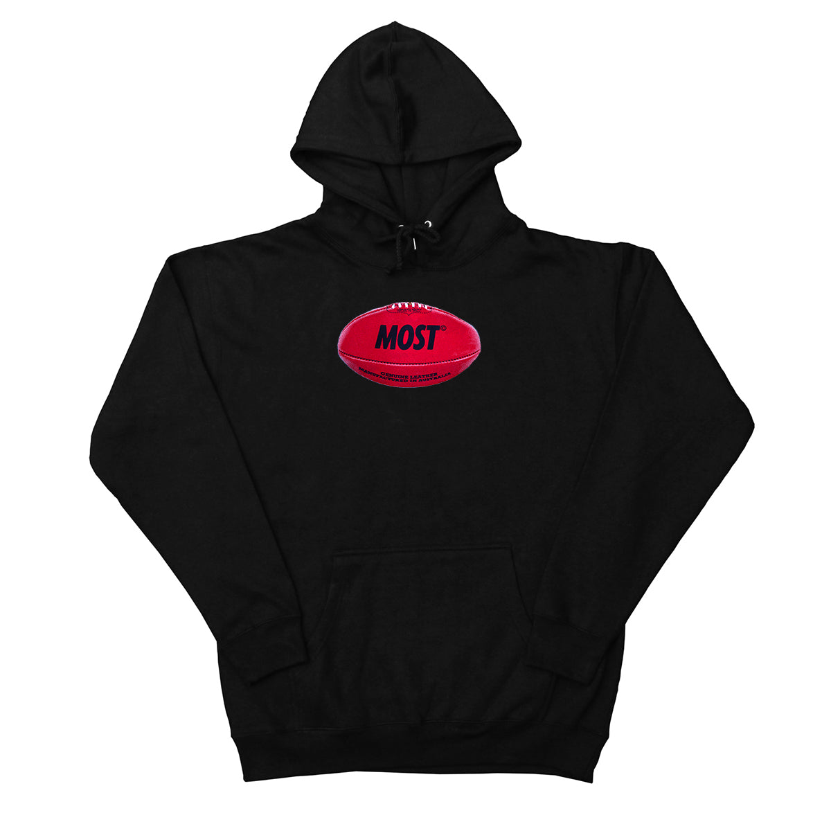 Footy Heavyweight Hoodie - Black