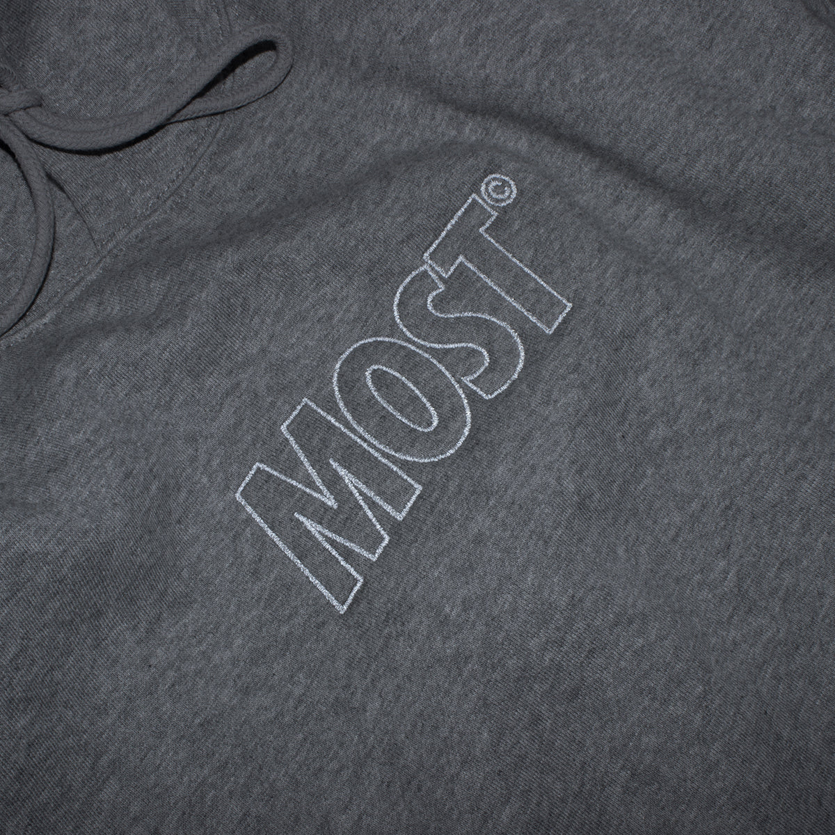 Reflective Logo© Smooth Weight Hoodie - Steel