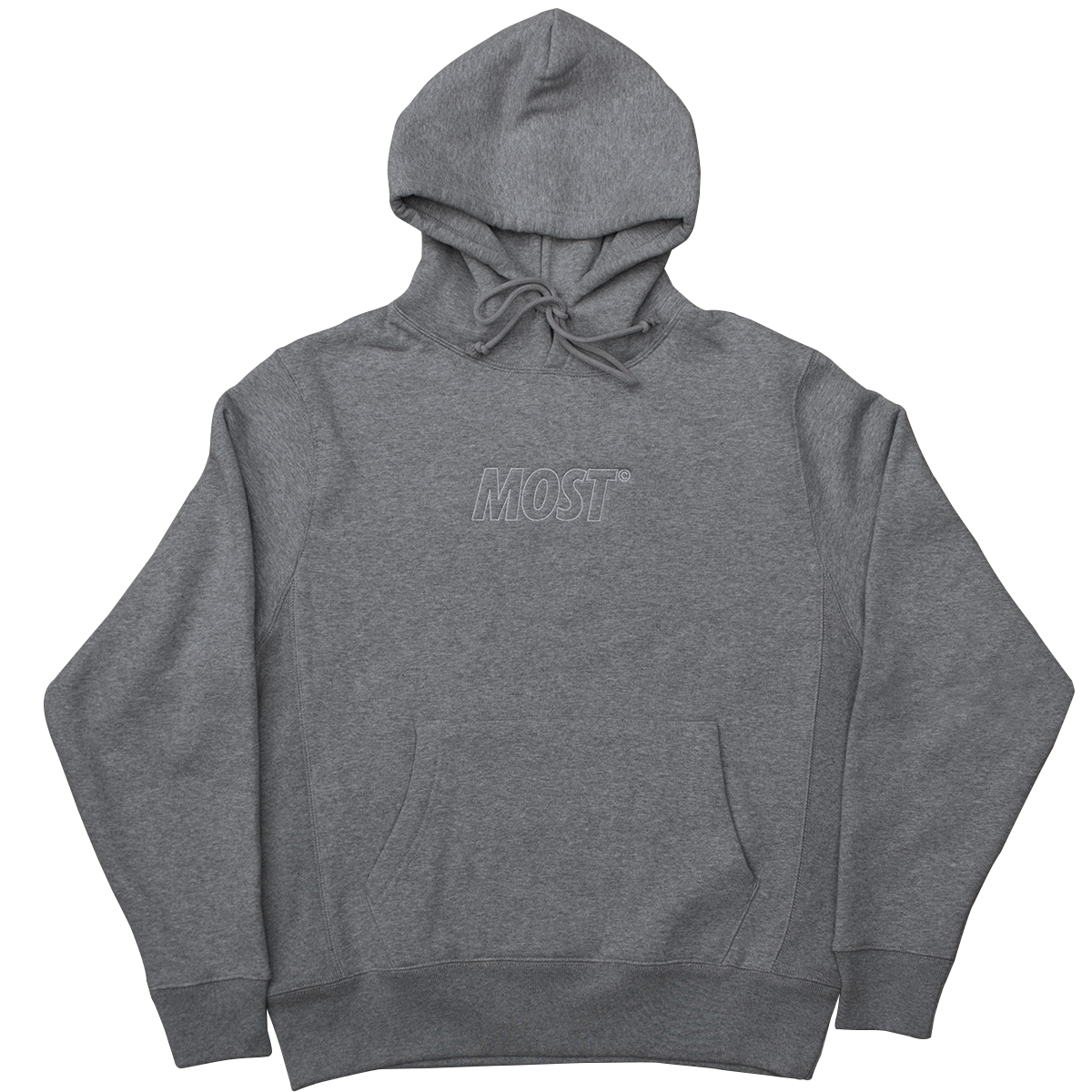 Reflective Logo© Smooth Weight Hoodie - Steel
